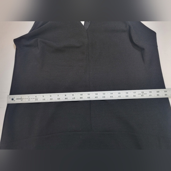 SAM EDELMAN Women's Size 14 Crepe V Neck Sleeveless Lined Open Back Shift/Dress - Picture 2 of 8